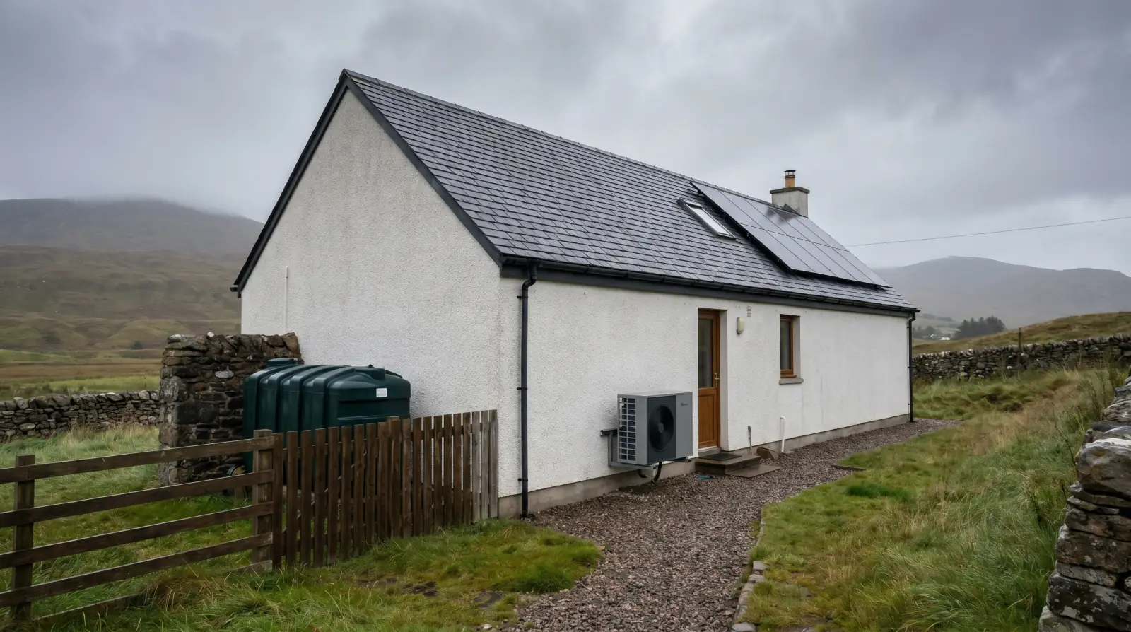 Rural Highland home considering low-carbon heating options